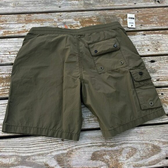 NEW Ralph Lauren RLX Cargo Shorts Swim Trunks! L (34) Green Big RLX Drawstring - Picture 2 of 2